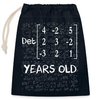 85. Geburtstag 85 Jahre Matrixdeterminante - Verschließbarer Geschenkbeutel aus Baumwolle (25x30cm) - Navy - Vorne