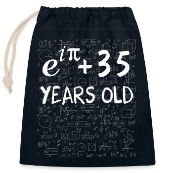 34. Geburtstag 34 Jahre alt Euler Identität - Verschließbarer Geschenkbeutel aus Baumwolle (25x30cm) - Navy - Vorne