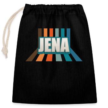 Jenaerin Jenaer Jena - Verschließbarer Geschenkbeutel aus Baumwolle (25x30cm) - Schwarz - Vorne