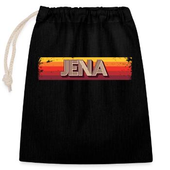 Jenaerin Jenaer Jena - Verschließbarer Geschenkbeutel aus Baumwolle (25x30cm) - Schwarz - Vorne