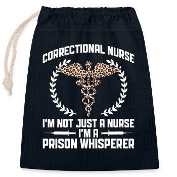 Correctional Rn Design Für - Closable cotton gift bag (25x30cm) - navy - Front