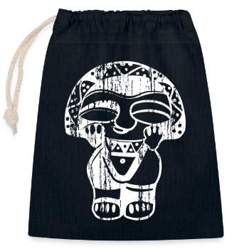 Taino Taina Mondgöttin Taina Puerto Rico Boricua - Verschließbarer Geschenkbeutel aus Baumwolle (25x30cm) - Navy - Vorne