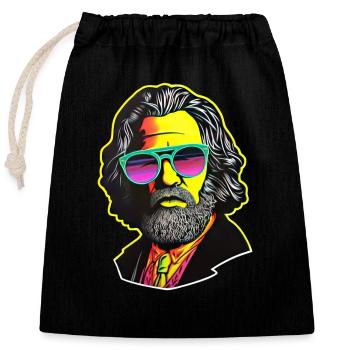 Communism Left Marxism Karl Marx - Closable cotton gift bag (25x30cm) - black - Front
