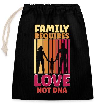 Funny Adoption Adoption Day Gifts - Closable cotton gift bag (25x30cm) - black - Front