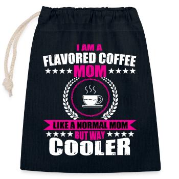 Lustige Aromatisierte Kaffee Mutter Design Frauen - Verschließbarer Geschenkbeutel aus Baumwolle (25x30cm) - Navy - Vorne