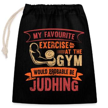 Fitness Training Musculation Musculiers Muscles - Sac cadeau en coton avec cordon (25 x 30 cm) - noir - Devant