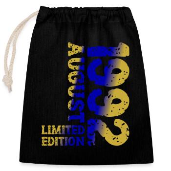1992 August Limited Edition 31. Geburtstag Outfit - Verschließbarer Geschenkbeutel aus Baumwolle (25x30cm) - Schwarz - Vorne
