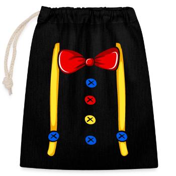 Clown Kostüm Halloween Liebhaber Lustig Schreck - Verschließbarer Geschenkbeutel aus Baumwolle (25x30cm) - Schwarz - Vorne