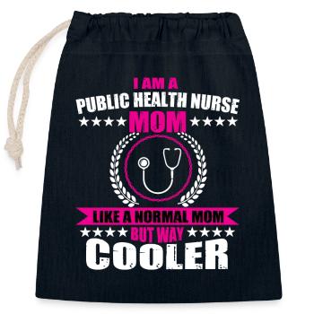Krankenpflegens Gesundheitswesen Mama - Verschließbarer Geschenkbeutel aus Baumwolle (25x30cm) - Navy - Vorne