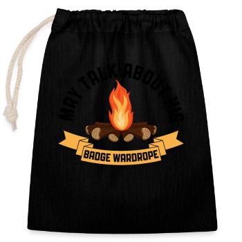 Cub Scouting Design Für Einen Pfadfinderführer - Sac cadeau en coton avec cordon (25 x 30 cm) - noir - Devant