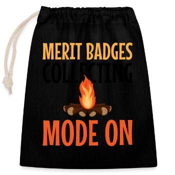 Cub Scouting Design Für Einen Pfadfinderführer - Sac cadeau en coton avec cordon (25 x 30 cm) - noir - Devant