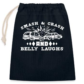 Demo Derby Demolition Derby Demolition Derby - Sacchetto regalo richiudibile in cotone (25x30 cm) - blu navy - Fronte