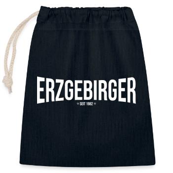 Erzgebirger seit 1982 - Verschließbarer Geschenkbeutel aus Baumwolle (25x30cm) - Navy - Vorne