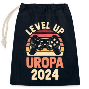 Werdender Uropa 2034 - Verschließbarer Geschenkbeutel aus Baumwolle (25x30cm) - Navy - Vorne