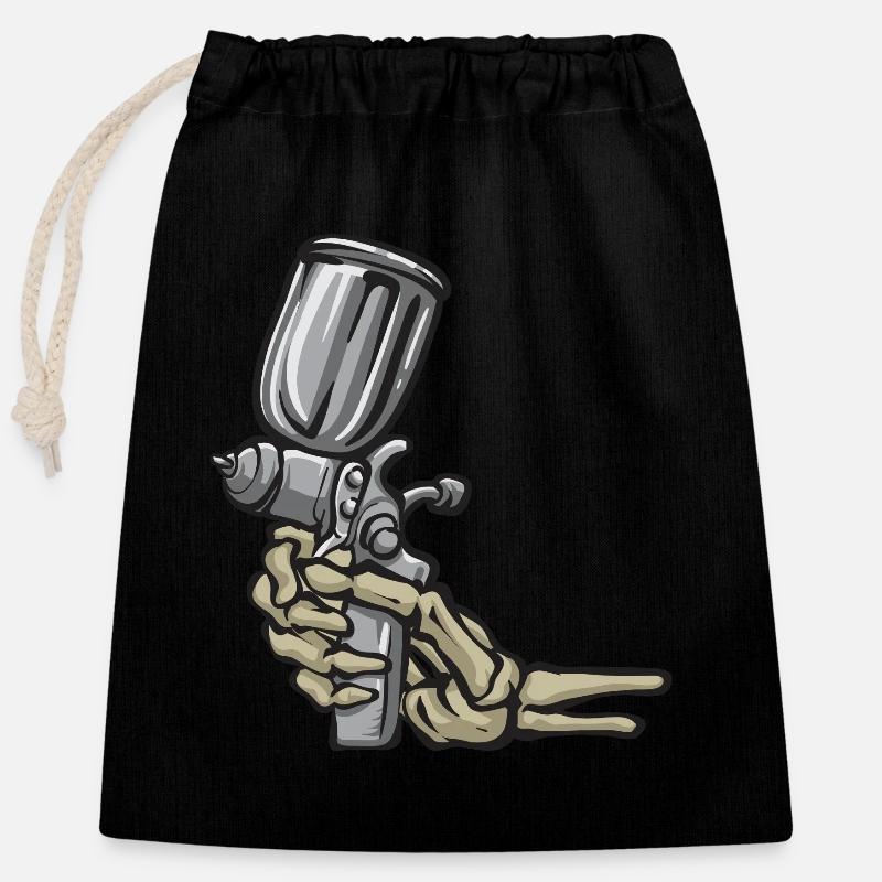 Body Painter Car Painter Painter - Closable cotton gift bag (25x30cm) - black