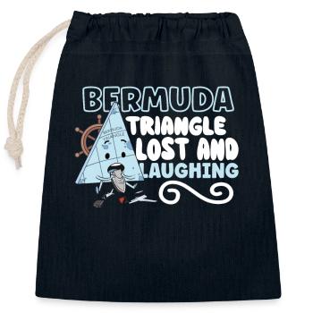 Mysteriöses Verschwindenlassen Im Bermudadreieck - Verschließbarer Geschenkbeutel aus Baumwolle (25x30cm) - Navy - Vorne