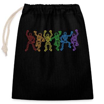 Radiologe LGBT Rainbow Radiologe Radiologe - Verschließbarer Geschenkbeutel aus Baumwolle (25x30cm) - Schwarz - Vorne
