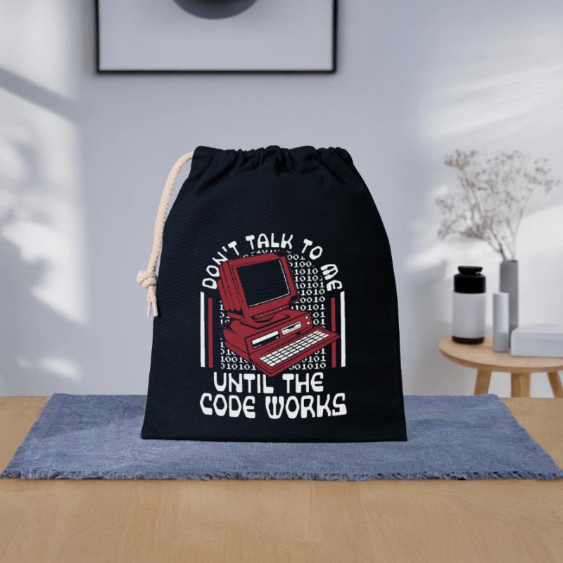 Until The Code Works Softwareingenieur Coder Verschließbarer Geschenkbeutel aus Baumwolle (25x30cm)