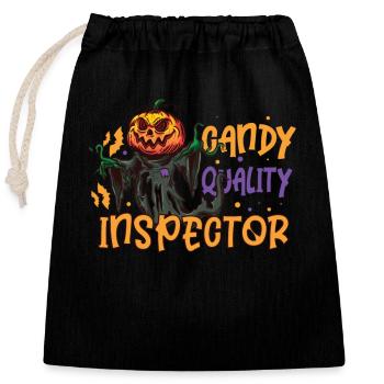 Gruseliger Kürbis Halloween Kostüm Herbst Herbst - Verschließbarer Geschenkbeutel aus Baumwolle (25x30cm) - Schwarz - Vorne