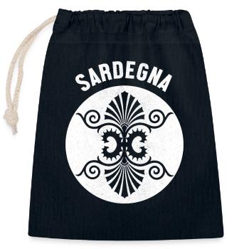 Sardinien Urlaub Italia Sardegna Mittelmeer - Verschließbarer Geschenkbeutel aus Baumwolle (25x30cm) - Navy - Vorne