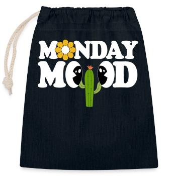 Monday Mood - Verschließbarer Geschenkbeutel aus Baumwolle (25x30cm) - Navy - Vorne