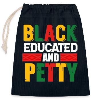 Black History Month Black History - Verschließbarer Geschenkbeutel aus Baumwolle (25x30cm) - Navy - Vorne