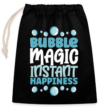 Soap Making Soap Boiler Soap Bubble Bubble - Closable cotton gift bag (25x30cm) - black - Front