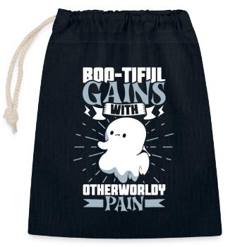 Bodybuilding Powerlifting Weightlifting Fitness - Closable cotton gift bag (25x30cm) - navy - Front