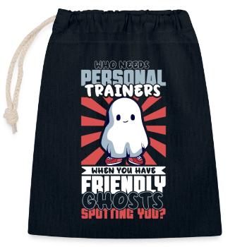 Bodybuilding Powerlifting Weightlifting Fitness - Closable cotton gift bag (25x30cm) - navy - Front