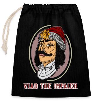 Transsilvanien Vlad Tepes Rumänien Impaler - Verschließbarer Geschenkbeutel aus Baumwolle (25x30cm) - Schwarz - Vorne