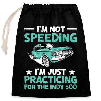 Driving License Passed New Driver Permit Driving S - Closable cotton gift bag (25x30cm) - black - Front