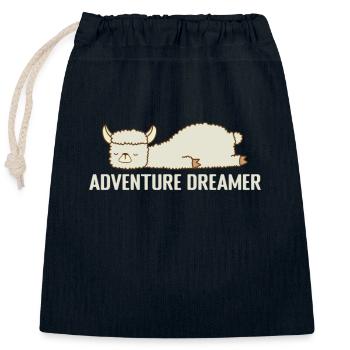 Adventure Dreamer Pajamas Pajamas - Closable cotton gift bag (25x30cm) - navy - Front