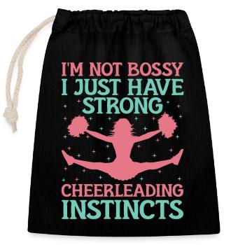 Cheerleading Coach Cheer Coach Cheerleader Cheer T - Closable cotton gift bag (25x30cm) - black - Front
