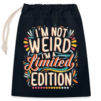 I am a limited Edition Graffiti Edition - Verschließbarer Geschenkbeutel aus Baumwolle (25x30cm) - Navy - Vorne