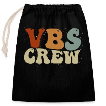 VBS-Besatzung - Verschließbarer Geschenkbeutel aus Baumwolle (25x30cm) - Schwarz - Vorne