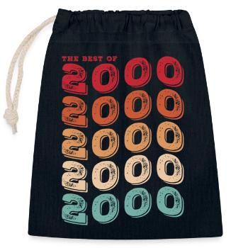 Vintage 2000 Geschenke Legende für 23 Jahre - 23 - Verschließbarer Geschenkbeutel aus Baumwolle (25x30cm) - Navy - Vorne