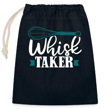 Whisk Taker Bakery Confectioner Hobby Baker Baker - Closable cotton gift bag (25x30cm) - navy - Front