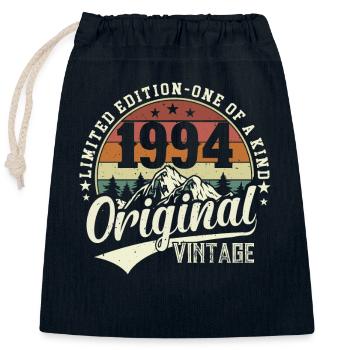 Vintage légendaire 1994 Vintage - Sac cadeau en coton avec cordon (25 x 30 cm) - bleu marine - Devant