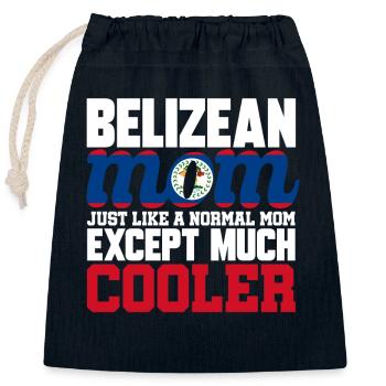 Belize Flagge Belizer - Verschließbarer Geschenkbeutel aus Baumwolle (25x30cm) - Navy - Vorne