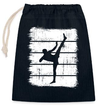 Kickboxer - Closable cotton gift bag (25x30cm) - navy - Front