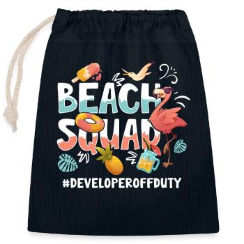 Entwickler Vacation Beach Group - Verschließbarer Geschenkbeutel aus Baumwolle (25x30cm) - Navy - Vorne
