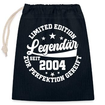 Legendäres Geburtstagsgeschenk 2004 Edition - Verschließbarer Geschenkbeutel aus Baumwolle (25x30cm) - Navy - Vorne