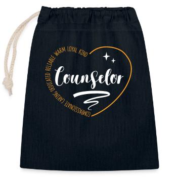 Lustiger Berater Lehrer Student Teaching 100th Day - Verschließbarer Geschenkbeutel aus Baumwolle (25x30cm) - Navy - Vorne