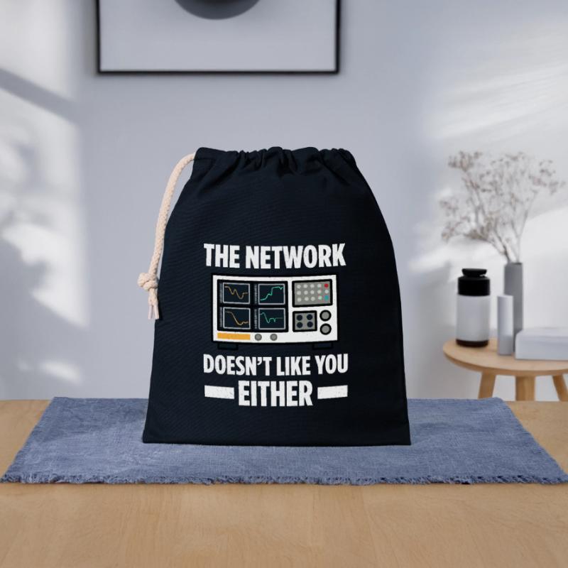 Network Administrator System Administrator Network Closable cotton gift bag (25x30cm)