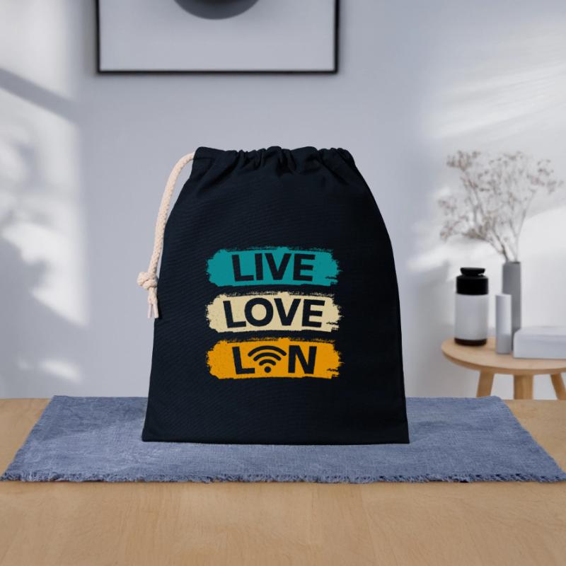 Network Administrator System Administrator Network Closable cotton gift bag (25x30cm)