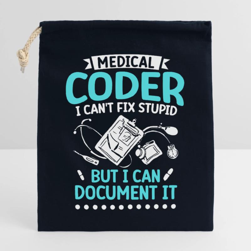 Medical Coder Coding Specialist Closable cotton gift bag (25x30cm)