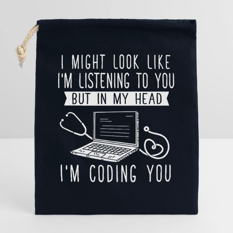 Medical Coder Coding Specialist Closable cotton gift bag (25x30cm)