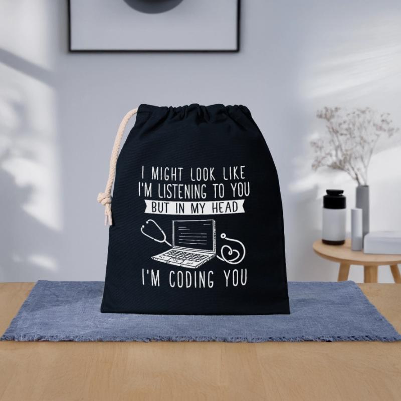 Medical Coder Coding Specialist Closable cotton gift bag (25x30cm)