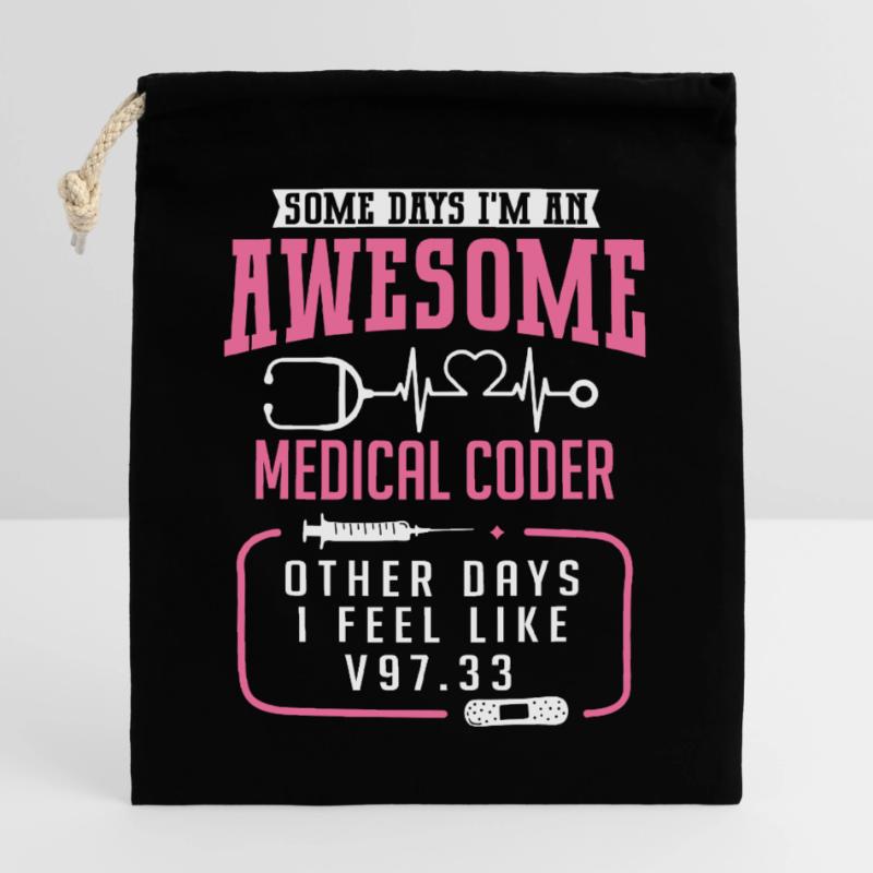 Medical Coder Coding Specialist Closable cotton gift bag (25x30cm)