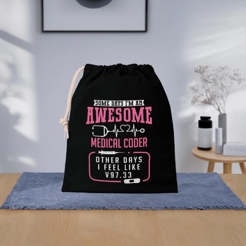 Medical Coder Coding Specialist Closable cotton gift bag (25x30cm)